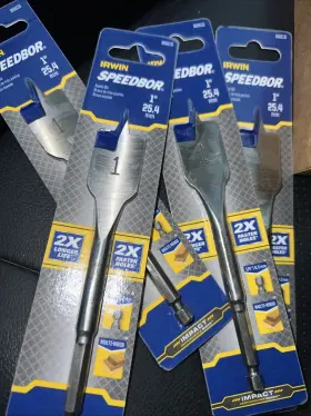 88816 Irwin Speedbor 1 Inch X 6 L Carbon Steel Wood Boring Bit -88816- Lot Of 4pcs