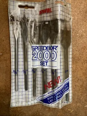 2006-r Irwin 88886 Speedbor 6 Piece 3/8-inch To 1-inch Blue Groove Spade Drill Bit