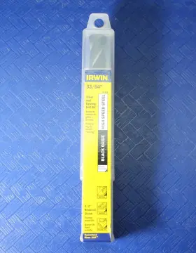 91133 Irwin 33/64 Inch Black Oxide Hss #91133 Silver And Deming Drill Bit New Nos Lot #0270