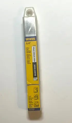 91148 Irwin Silver And Deming Drill Bit 3/4 Inch Black Oxide Model - Free Ship