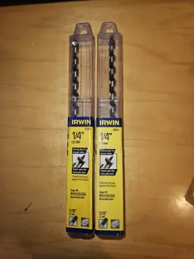 I-100 Irwin Industrial Tool Co 49904 2 Pack Tools 1/4 Inch Auger Bit
