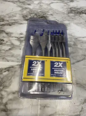 Na023419 Irwin Iwax8pc 8 Pc Speedbor Wood Bits 1/4 Inch Impact 1/2 5/8 3/4 3/8 1