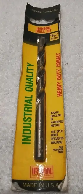 63319 Irwin Tools Irwin-hanson 19/64 Inch Usa Cobalt Heavy Duty Drill Bit
