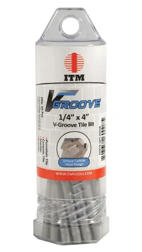 Itm 703652600078 3/16 Inch X 4 V-groove Bit 25