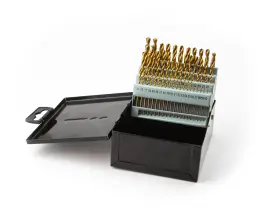 J&r Quality Tools 728821487021 60pc Drill Bit Set M2 Hss High Speed Steel Bits Numbered #1-60 Metal Case