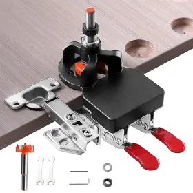 Jj033a Jeejinyan Concealed Positioning Hinge Hole Punch 35mm Door Jig With 2 Retaining