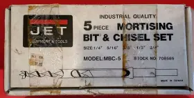 Mbc-5 Jet Tools Mortising Bit And Chisel 5 Piece Set Model