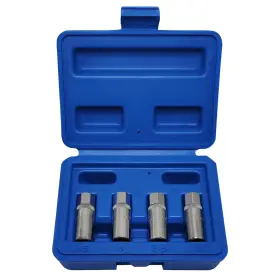 Jeus287 Jeuclel 4pcs 1/4-in Stud Extractor Set - Broken Removal Socket And Pulle