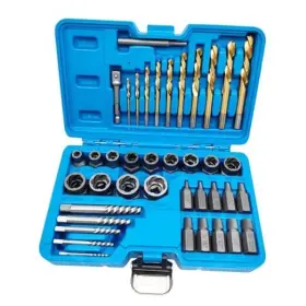 Jeus399 Jeuclel 40pcs Bolt Screw Extractor Set Easy Out Remover Adaptor Kit With Hex