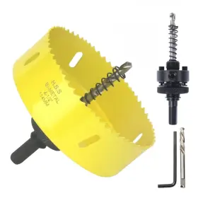 Jiecheng 711181544329 6-1/8 Inch Hole Saw For Wood Soft Metal Drywall Plasterboard And Plywood 156mm B