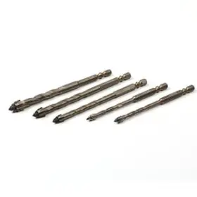Jiechfz 768795644006 5-piece Masonry Drill Bit Set Suitable For Concrete Tiles Bricks Glass A