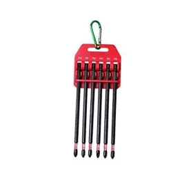 Jin Xing Cang Zhou Co. Ltd 889064910452 Long Impact Bit Set With Clip 2 Phillips 6-inch Length 6-piece Industrial