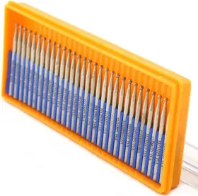 Jingling 708747507485 Diamond Ball Burrs 2mm Round Grinding Bits Stone Shank 2.35 Pack Of 30p