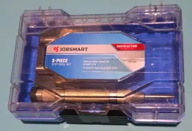 2523788 Jobsmart 3-piece Steel Step Drill Set Gold Bits Center Punch