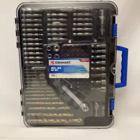 Jobsmart 749394300302 Drill And Bit 120-piece New Durable Steel Construction Distributed-tsc