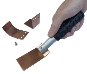 Jounjip 711237818190 Copper Welding Spoon Welders Helper Tool 3 Plate Set Flat/curved/ang