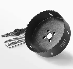 Jtemgle 313093159150 4 Inch Hole Saw With 3/8 Triangle Shank Quick Change Arbor Bi-metal Ho