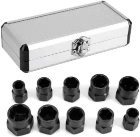 Jtzxjjx 743129614382 10pcs Damaged Screw Extractor Set And Bolt Nut Remover Tool For
