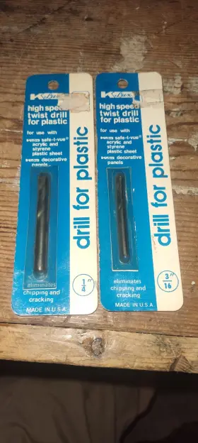 1106004 K Lux Craftics 1/4 Inch /3/16. Lux-drill Bit Drill For Plastics - Prepaid Shipping
