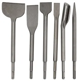 Kako 788397360296 Sds Plus Hammer Drill Chisel Set Rotary Bits Including Tile Chise