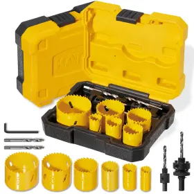 Kt2403bhl Kata 11 Pieces M42 Bi-metal Hole Saw Set High Speed Steel Kit With