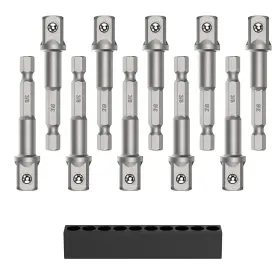 Katerk 777934409802 Socket Adapter Set Cool Stuff Gadgets 10 Pack Impact Driver For