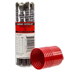 Kateya 855717007138 Carbide Tipped Sds Plus Masonry Drill Bit Set 16-piece
