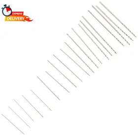 06-00090 Kaufhof 20 Piece Tiny Small Drill Bits #61-80 Numbered Sizes High Speed Steel