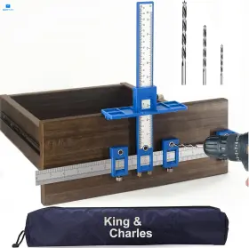 Zn19-1 King&charles Cabinet Hardware Jig Handle With 3pcs Point Wood