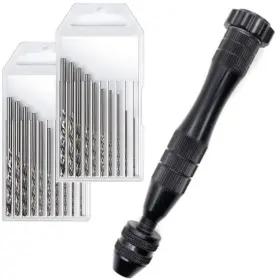 Kingforest 761344037090 Pin Vise Hand Drill For Resin Casting Molds Steel With