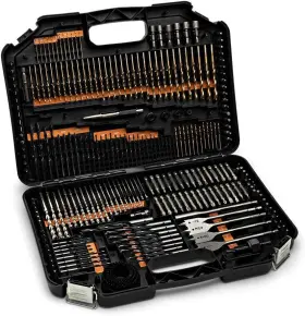 Gw07c01-08 Kings County 246 Piece Drill Bits And Drivers Set Compact Fold-out Organization Case