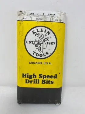 53128 Klein Tools High Speed Drill Bit 1/2-inch 118-degree