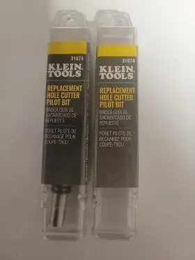 31874 Klein Tools Replacement Hole Cutter Pilot Bit Lot Of Two