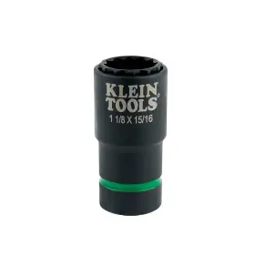 66016 Klein Tools 2-in-1 Impact Socket With 12-point Deep Sockets 1-1/8 And 15/16-inch Multi