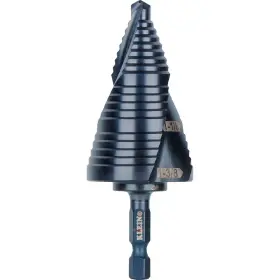 Qrst15 Klein Tools Step Drill Bit Quick Release Spiral Flute 7/8 To 1-3/8 New
