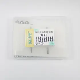 Klot 309272827552 Industrial Grade 12 Sizes Set Solid Carbide Drill Bit 1mm-6.5mm Straight Sh