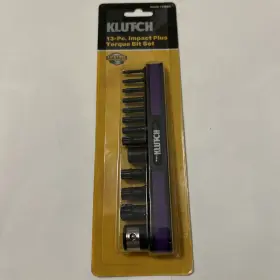 114883 Klutch Tools 13pc Impact Plus Torque Bit Set With Holder