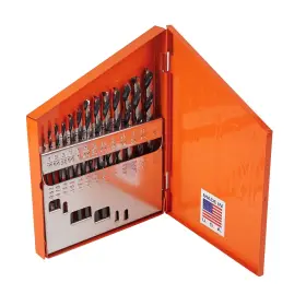 Knkut 843724000327 13 Piece Jobber Length Drill Bit Set 1/16 Inch -1/4 By 64ths