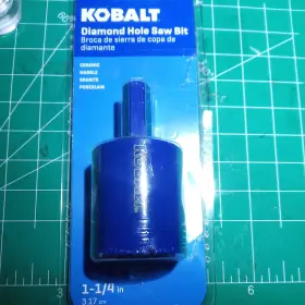 2636229 Kobalt Diamond Hole Saw Bit 1-1/4 Inch Brand New Wet Dry Granite Marble Porcelain