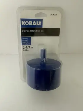 2636231 Kobalt Diamond Hole Saw Bit Ceramic Marble Granite Porcelain 2 1/2 Inch #2636231 New