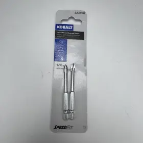 3209748 Kobalt 2 Pack 1/4 Inch Double Bladed Glass And Tile Bit