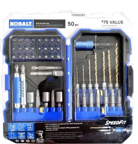 350030 Kobalt Drill And Driver Set #350030 50-pieces With Trured 12 Pens