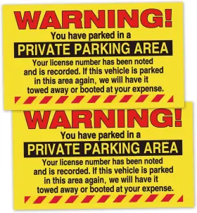 0165 Korttitalo 50 Parking Violation Stickers With Yyou Have 5 Inch X 9 Yellow