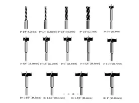 X002ndsd2f Kowood Wood Drilling Forstner Bit Set With Carbide Tipped 14 Piece By