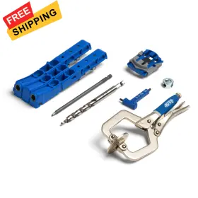 Kphj320-22 Kreg Durable Pocket-hole Jig 320 With Classic 2 Inch Face Clamp - Silver