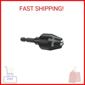 3-jaw Labear 710949320140 Drill Chuck Keyless Mini Adapter With Quick-change 1/4 Inch Hex Shank To Hold