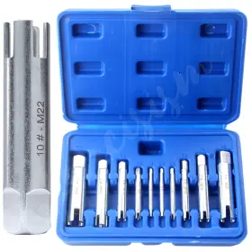 Lanci1011 Lancisism Screw Tap Extractor Set Of 10 Broken Head Taps Stripped Remover Kit Wit