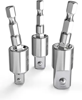 Lanxu 659676238417 Tool Gift For Man 3-piece Power Drill Sockets Adapter Set 360 One Size