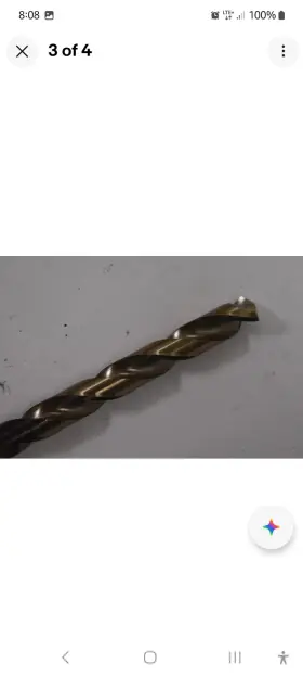 62497 Lawson 3/16 Inch X 4-5/16 Quick Change Hex Shank Crown Point Drill Bit Usa Made