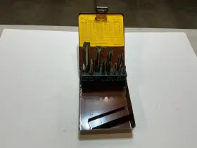 63490 Lawson Products Nos 10 Pc Plug Tap Set Sae 1/4 Inch To 1 Usa Made